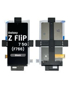 Refurbished - Inner OLED Screen and Digitizer Assembly for Samsung Galaxy Z Flip 7 5G (F766) (No Frame) (Black)