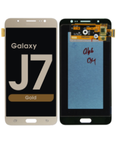 LCD Screen and Digitizer Assembly for Samsung Galaxy J7 (J710) (No Frame) (Gold)