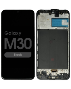 Aftermarket - Soft OLED Assembly w/ Frame for Samsung Galaxy M30 (M305 / 2019) (Black)
