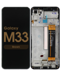 Refurbished - OLED Screen and Digitizer Assembly w/ Frame for Samsung Galaxy M33 (M336) (Brown)