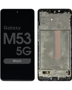 Refurbished - OLED Assembly w/ Frame for Samsung Galaxy M53 5G (M536 / 2022) (Black)