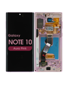 Refurbished - OLED Screen and Digitizer Assembly w/ Frame for Samsung Galaxy Note 10 (N970) (Aura Pink)