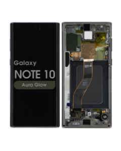 Service Pack - OLED Screen and Digitizer Assembly w/ Frame for Samsung Galaxy Note 10 (N970) (Aura Glow)
