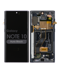 Refurbished - OLED Screen and Digitizer Assembly w/ Frame for Samsung Galaxy Note 10 (N970) (Aura Black)