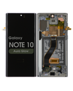 Refurbished - OLED Screen and Digitizer Assembly w/ Frame for Samsung Galaxy Note 10 (N970) (Aura Glow)