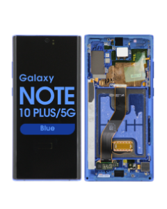 Aftermarket - Soft OLED Screen and Digitizer Assembly w/ Frame for Samsung Galaxy Note 10 Plus / 5G (N975 / N976) (Blue)