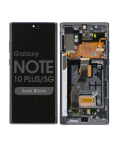 Refurbished - OLED Screen and Digitizer Assembly w/ Frame for Samsung Galaxy Note 10 Plus / 5G (N975 / N976) (Aura Black)