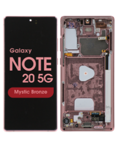 Refurbished - OLED Screen and Digitizer Assembly w/ Frame for Samsung Galaxy Note 20 5G (N980) (All Carriers except Verizon 5G UW) (Mystic Bronze)