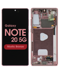 Service Pack - OLED Screen and Digitizer Assembly w/ Frame for Samsung Galaxy Note 20 5G (N980) (Mystic Bronze)