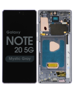 Aftermarket - Soft OLED Screen and Digitizer Assembly w/ Frame for Samsung Galaxy Note 20 5G (N980) (All Carriers Except Verizon 5G UW) (Mystic Gray)