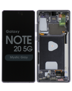 Service Pack - OLED Screen and Digitizer Assembly w/ Frame for Samsung Galaxy Note 20 5G (N980) (Mystic Gray)