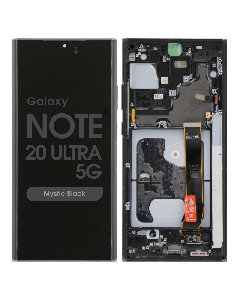 Refurbished - OLED Screen and Digitizer Assembly w/ Frame for Samsung Galaxy Note 20 Ultra 5G (N985 / N986) (Mystic Black)
