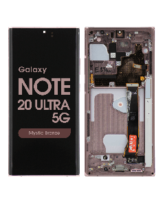 Refurbished - OLED Screen and Digitizer Assembly w/ Frame for Samsung Galaxy Note 20 Ultra 5G (N985 / N986) (Mystic Bronze)