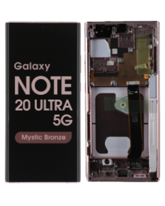 Service Pack - OLED Screen and Digitizer Assembly w/ Frame for Samsung Galaxy Note 20 Ultra 5G (N985 / N986) (Mystic Bronze)