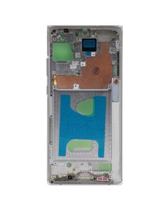 Mid Frame w/ Adhesive for Samsung Galaxy Note 20 Ultra 5G (G998) (All Carriers except Verizon 5G UW) (Mystic White)