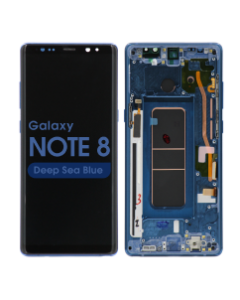 Aftermarket - OLED Screen and Digitizer Assembly w/ Frame for Samsung Galaxy Note 8 (N950) (Deep Sea Blue)