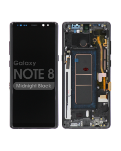 Aftermarket - OLED Screen and Digitizer Assembly w/ Frame for Samsung Galaxy Note 8 (N950) (Midnight Black)
