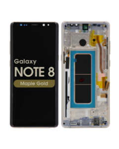 Aftermarket - OLED Screen and Digitizer Assembly w/ Frame for Samsung Galaxy Note 8 (N950) (Maple Gold)