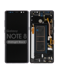 Refurbished - OLED Screen and Digitizer Assembly w/ Frame for Samsung Galaxy Note 8 (N950) (Midnight Black)