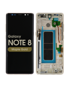 Refurbished - OLED Screen and Digitizer Assembly w/ Frame for Samsung Galaxy Note 8 (N950) (Maple Gold)