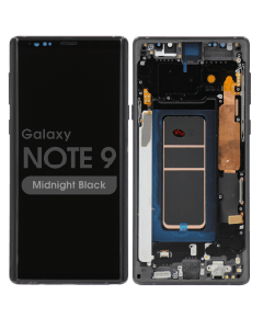 Aftermarket - OLED Screen and Digitizer Assembly w/ Frame for Samsung Galaxy Note 9 (N960) (Midnight Black)
