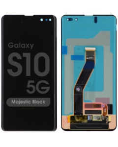 Refurbished - OLED Screen and Digitizer Assembly for Samsung Galaxy S10 5G (G977) (No Frame) (Majestic Black)