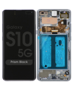 Refurbished - OLED Screen and Digitizer Assembly w/ Frame for Samsung Galaxy S10 5G (G977) (Prism Black)