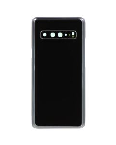 Back Cover w/ Adhesive / Camera Lens for Samsung Galaxy S10 5G (G977) (No Logo) (Prism Black)