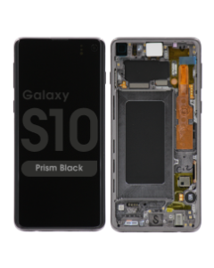 Service Pack - OLED Screen and Digitizer Assembly w/ Frame for Samsung Galaxy S10 (G973) (Prism Black)