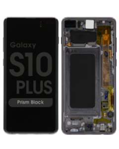 Refurbished - OLED Screen and Digitizer Assembly w/ Frame for Samsung Galaxy S10 Plus (G975) (Prism Black)