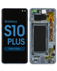 Refurbished - OLED Screen and Digitizer Assembly w/ Frame for Samsung Galaxy S10 Plus (G975) (Prism Blue)
