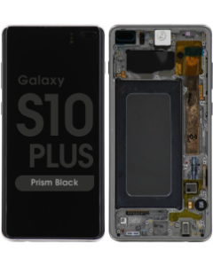 Service Pack - OLED Screen and Digitizer Assembly w/ Frame for Samsung Galaxy S10 Plus (G975) (Prism Black)