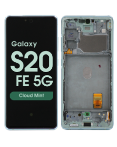Service Pack - OLED Screen and Digitizer Assembly w/ Frame for Samsung Galaxy S20 FE 5G (G780 / G781) (Cloud Mint)