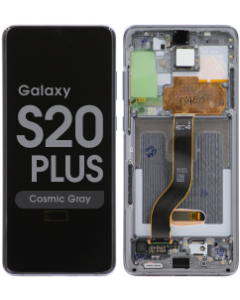 Refurbished - OLED Screen and Digitizer Assembly w/ Frame for Samsung Galaxy S20 Plus (G985) (Cosmic Gray)