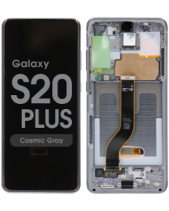 Service Pack - OLED Screen and Digitizer Assembly w/ Frame for Samsung Galaxy S20 Plus (G985) (Cosmic Gray)