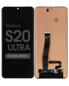Service Pack - OLED Screen and Digitizer Assembly for Samsung Galaxy S20 Ultra (G988) (No Frame) (Cosmic Black)