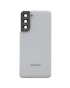 OEM Pull - Back Cover w/ Camera Lens for Samsung Galaxy S21 (G991) (Phantom White)