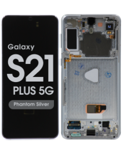 Refurbished - OLED Screen and Digitizer Assembly w/ Frame for Samsung Galaxy S21 Plus 5G (All Carriers except Verizon 5G UW) (G996) (Phantom Silver)