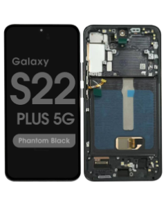 Aftermarket - Soft OLED Screen and Digitizer Assembly w/ Frame for Samsung Galaxy S22 Plus 5G (S906) (Phantom Black)
