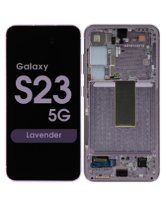 Service Pack - OLED Screen and Digitizer Assembly w/ Frame for Samsung Galaxy S23 5G (S911) (US / International Version) (Lavender)