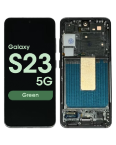 Refurbished - OLED Screen and Digitizer Assembly w/ Frame for Samsung Galaxy S23 5G (S901) (US / International Version) (Green)