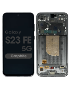 Refurbished - OLED Screen and Digitizer Assembly w/ Frame for Samsung Galaxy S23 FE 5G (S711) (Graphite)