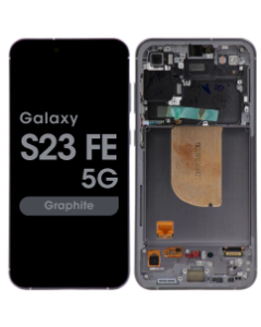 OEM Pull - OLED Screen and Digitizer Assembly w/ Frame for Samsung Galaxy S23 FE 5G (S711) (Grade B) (Graphite)