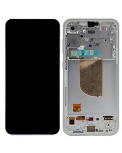 Service Pack - OLED Screen and Digitizer Assembly w/ Frame for Samsung Galaxy S23 FE 5G (S711) (Cream)