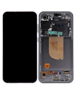Service Pack - OLED Screen and Digitizer Assembly w/ Frame for Samsung Galaxy S23 FE 5G (S711) (Graphite)
