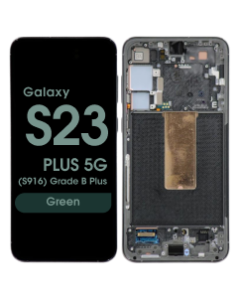 OEM Pull - OLED Screen and Digitizer Assembly w/ Frame for Samsung Galaxy S23 Plus 5G (S916) (Grade B Plus) (Green)