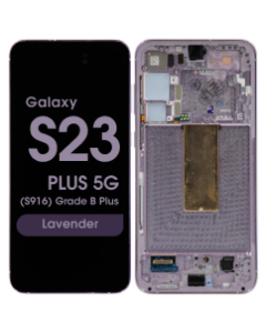 OEM Pull - OLED Screen and Digitizer Assembly w/ Frame for Samsung Galaxy S23 Plus 5G (S916) (Grade B Plus) (Lavender)