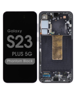 OEM Pull - OLED Screen and Digitizer Assembly w/ Frame for Samsung Galaxy S23 Plus 5G (S916) (Grade C) (Phantom Black)