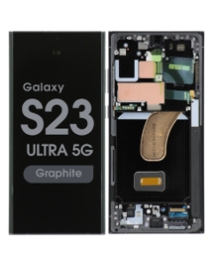 Refurbished - OLED Screen and Digitizer Assembly w/ Frame for Samsung Galaxy S23 Ultra 5G (S918) (US / International Version) (Graphite)
