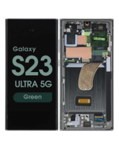 Refurbished - OLED Screen and Digitizer Assembly w/ Frame for Samsung Galaxy S23 Ultra 5G (S918) (US / International Version) (Green)